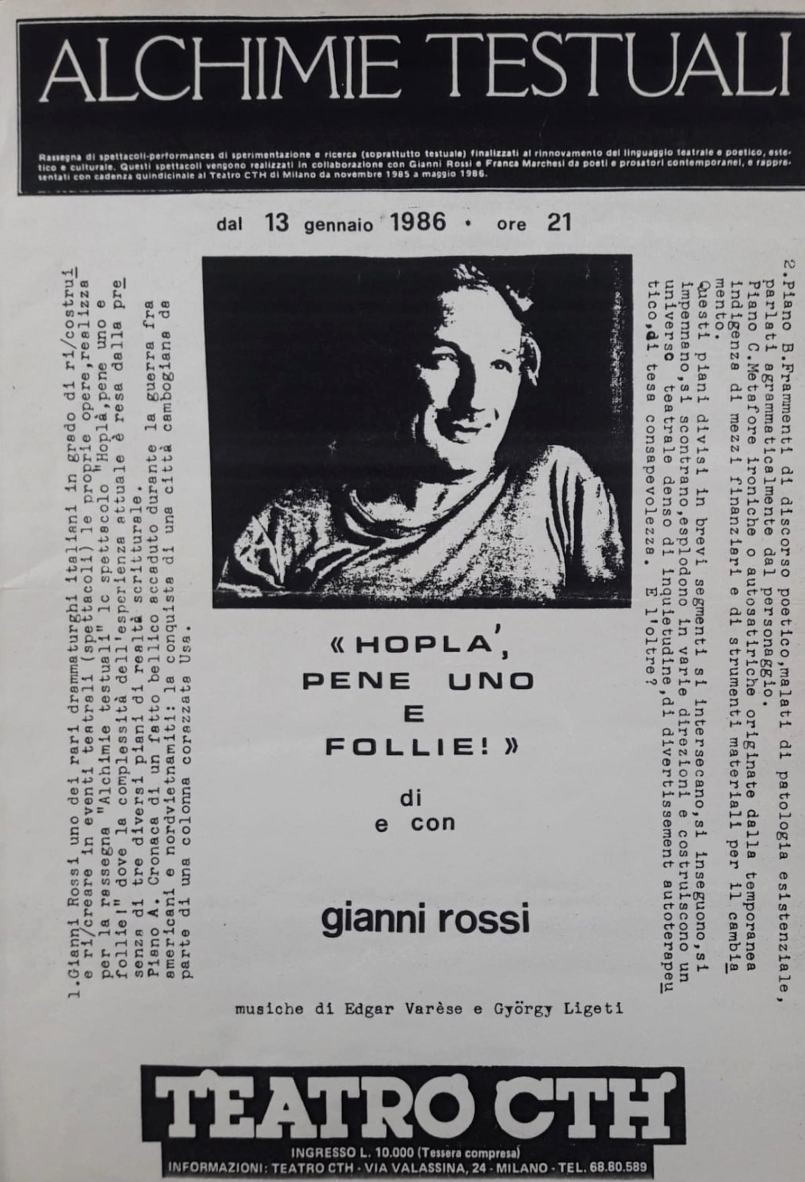 Locandina Hoplà, Pene uno e follie
