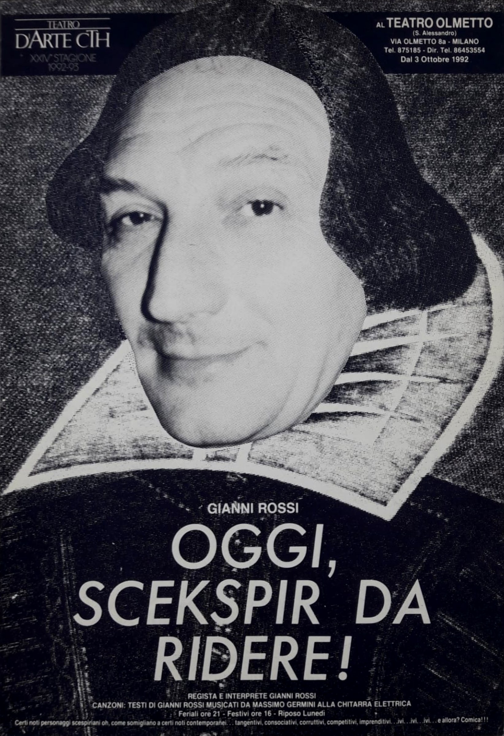 Locandina Oggi scekspier da ridere