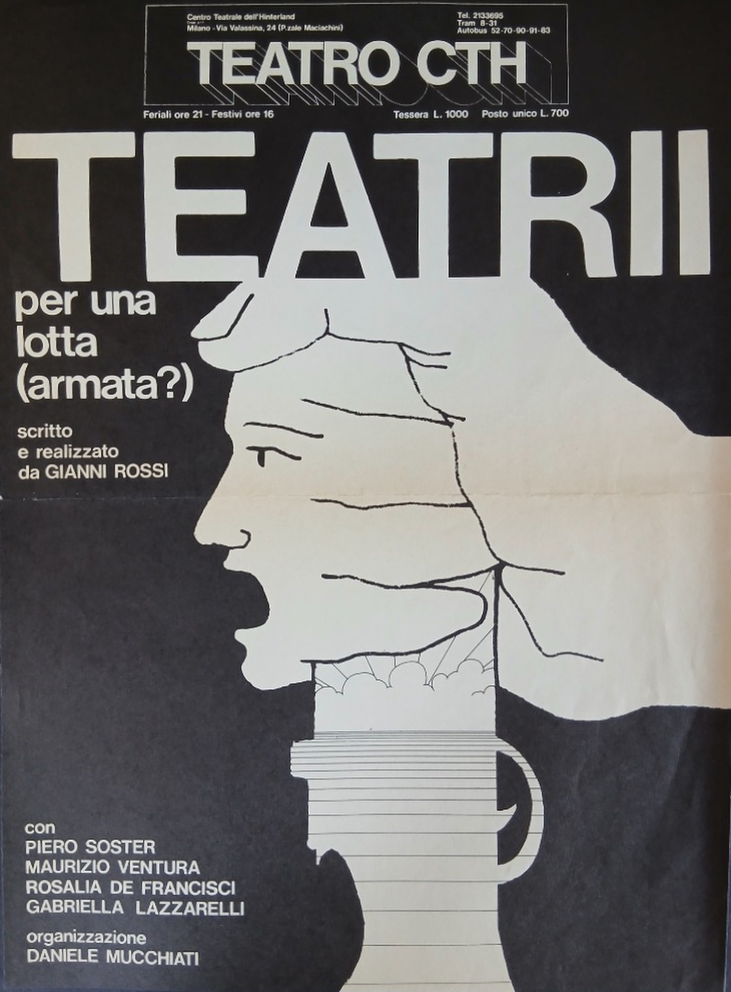 Locandina Teatrii per una (lotta armata?)